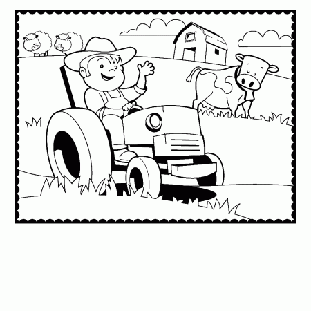 Tractor Coloring Pages For Toddlers - Coloring Page