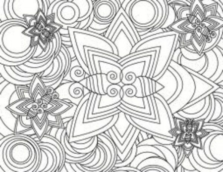 Printable Geometric Design - Coloring Pages for Kids and for Adults