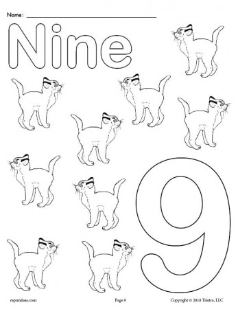 Printable Animal Number Coloring Pages ...