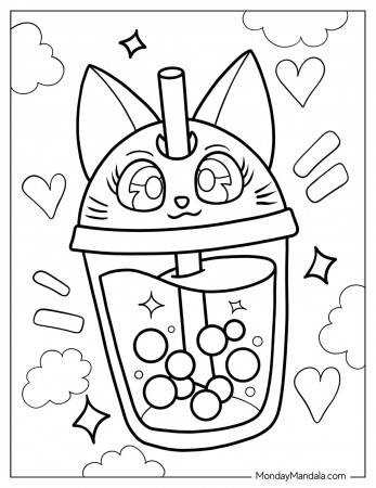 20 Boba Tea Coloring Pages (Free PDF ...