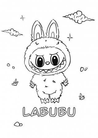 LABUBU COLORING PAGE