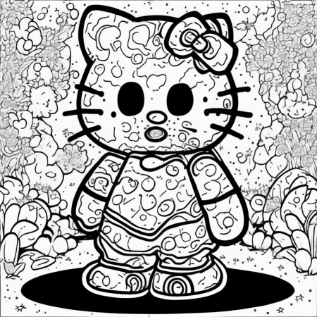 Free hello kitty coquette coloring page ...