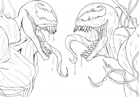 Venom vs Carnage coloring pages
