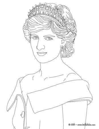 Princess diana of wales coloring pages - Hellokids.com