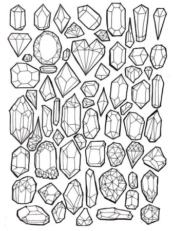 Gemstones coloring pages