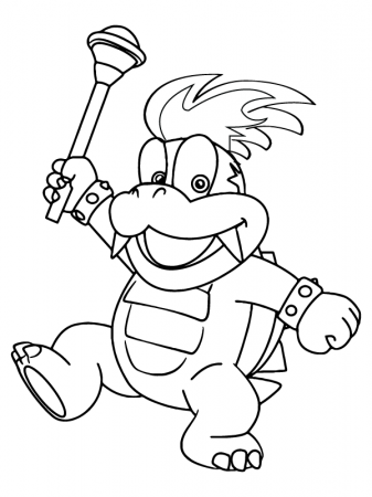 Baby Bowser Coloring Pages - Free Printable Coloring Pages for Kids