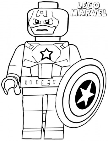 Awesome Lego Captain America Coloring Page - Free Printable Coloring Pages  for Kids