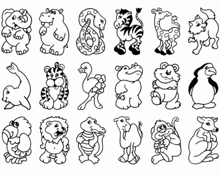 Jungle Animal Coloring Pages Free Jungle Animals Coloring Pages ...
