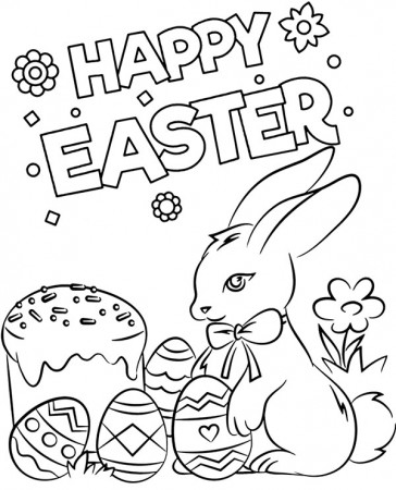 Happy Easter coloring pages - Topcoloringpages.net