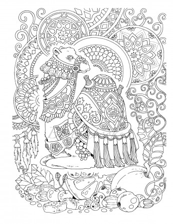 Awesome Animals adult Coloring Pages Coloring Pages - Etsy