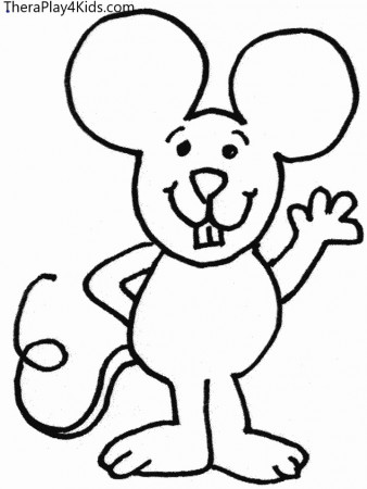 Mouse Coloring Page — TheraPlay 4 Kids