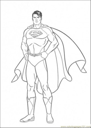 The Picture Of Superman Coloring Page for Kids - Free Superman Printable Coloring  Pages Online for Kids - ColoringPages101.com | Coloring Pages for Kids