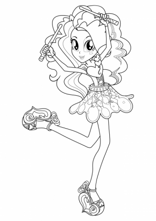 Rainbow Rocks Pinkie Pie coloring pages, My Little Pony Equestria Girls -  Rainbow Rock coloring pages - Colorings.cc