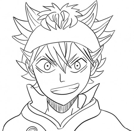 Printable Asta Coloring Pages - Anime Coloring Pages