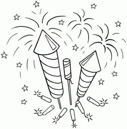 7 Pics of New Year Fireworks Coloring Pages - Free Printable ...