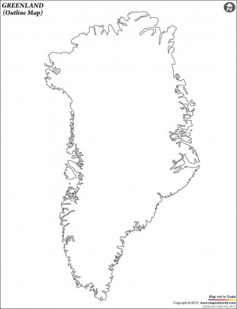 Blank Map of Greenland | Greenland Map Outline | Greenland map, Map  outline, Map