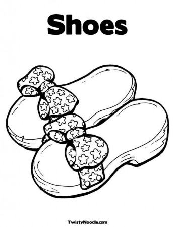 Shoes Coloring Pages - GetColoringPages.com