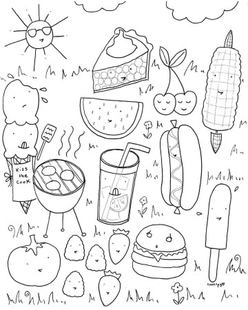 Food Coloring Pages – Printable ...