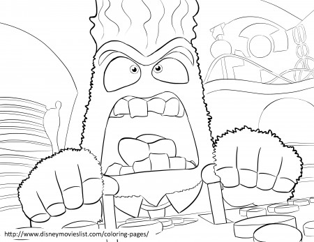 Anger Inside Out Coloring Page - Get ...