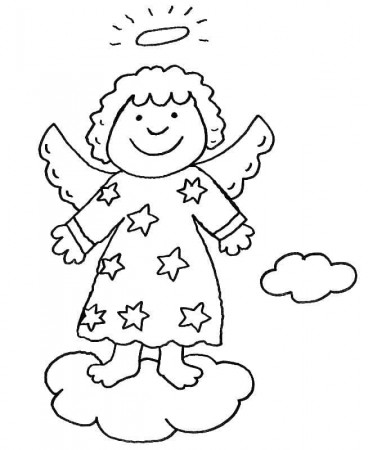 Cute Little Angel coloring page - Download, Print or Color Online for Free