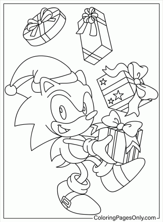 Sonic Christmas Coloring Pages ...