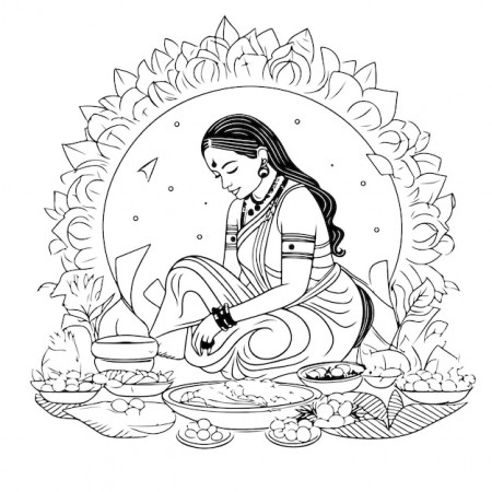 Saraswati Drawing Vectors ...