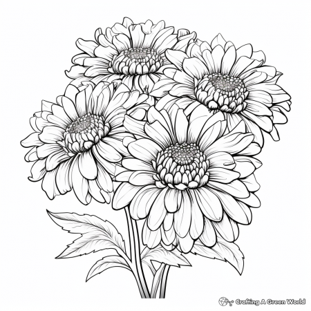 Fall Flowers Coloring Pages - Free ...