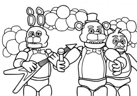 20+ Free Printable FNaF Coloring Pages - EverFreeColoring.com