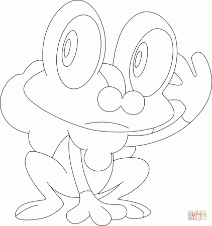 Froakie coloring page | Free Printable Coloring Pages