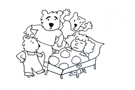 free printable coloring pages of goldilocks and the three bears ...