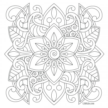 Coloring Pages : Most Splendid Free Mandala Coloring Valence Zen ...