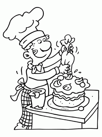 Baker #8 (Jobs) – Printable coloring pages