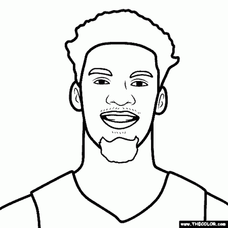 Jimmy Butler Coloring Page