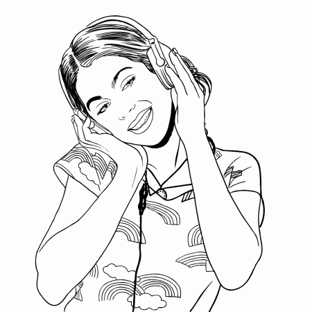 Violetta Listening Music Coloring Pages ...