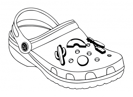 Crocs Coloring Pages - Coloring Pages For Kids And Adults