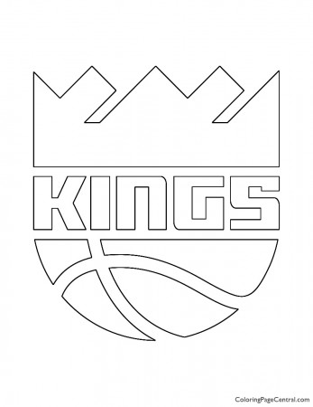 NBA Sacramento Kings Logo Coloring Page | Coloring Page Central