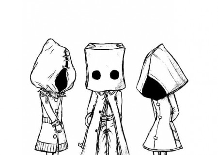 Characters in Little Nightmares Coloring Page - Free Printable Coloring  Pages for Kids