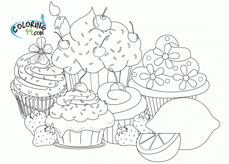Cupcake Coloring Page (17 Pictures) - Colorine.net | 16434