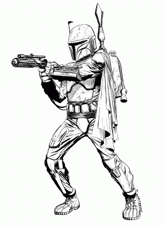 Jango Fett - Coloring Pages for Kids and for Adults