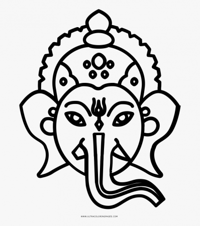 Ganesha Coloring Page - Ganesha Coloring Pages , Free Transparent Clipart -  ClipartKey