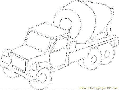Truck Coloring Page 10 Coloring Page - Free Land Transport Coloring Pages :  ColoringPages101.com