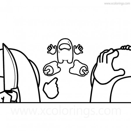 Among Us Coloring Pages I'm not Impostor - XColorings.com