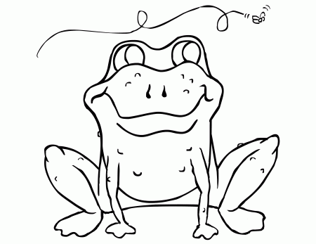 Printable Frog Coloring Pages Kids - Colorine.net | #26828