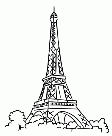 Paris Eiffel Tower Coloring Pages - Get Coloring Pages