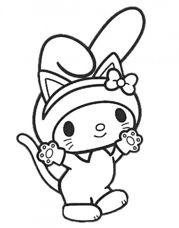 My Melody coloring book for girls to print and online