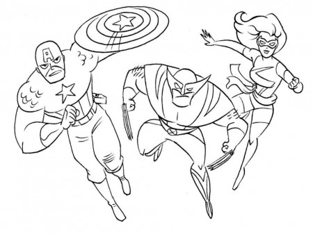 Marvel Superheroes - Coloring Pages for Kids and for Adults
