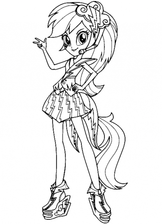 Equestria Girls Rainbow Dash Singing Coloring Pages - Equestria Girls Coloring  Pages - Coloring Pages For Kids And Adults