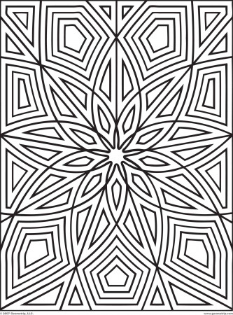 large pattern coloring pages - Clip Art Library