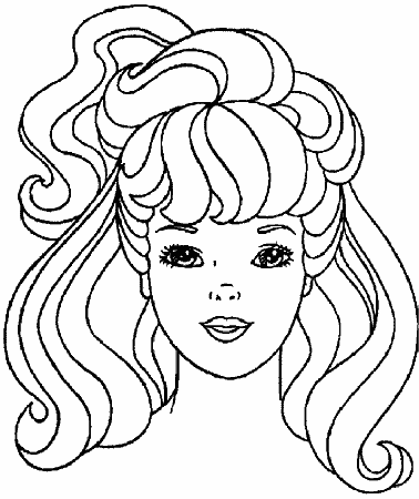 Free Hair Coloring Page, Download Free Hair Coloring Page png images, Free  ClipArts on Clipart Library