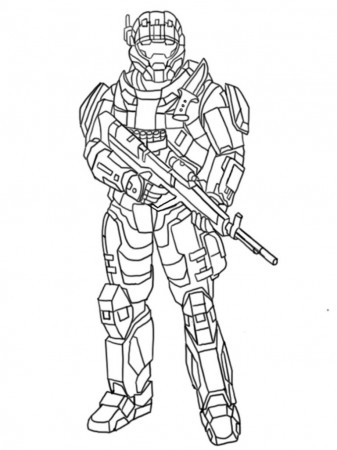 Halo Coloring Pages Printable Fun Game - Tinamaze.com